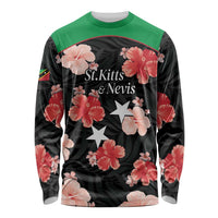 Custom Saint Kitts and Nevis Cricket Long Sleeve Shirt 2025 Go Patriots Tropical Style - Wonder Print Shop