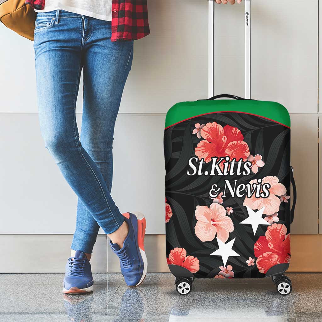 Saint Kitts and Nevis Cricket Luggage Cover 2025 Go Patriots Tropical Style - Wonder Print Shop