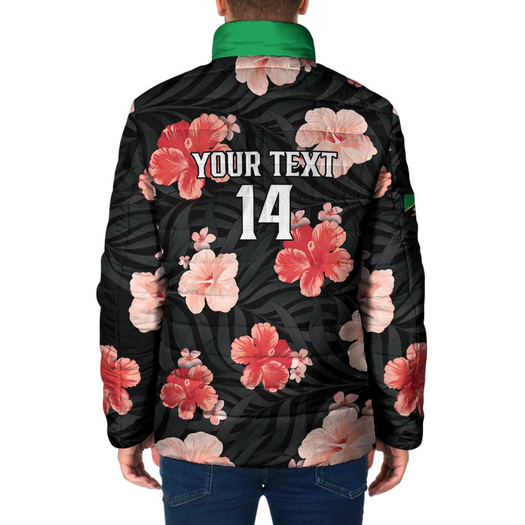 Custom Saint Kitts and Nevis Cricket Padded Jacket 2025 Go Patriots Tropical Style - Wonder Print Shop