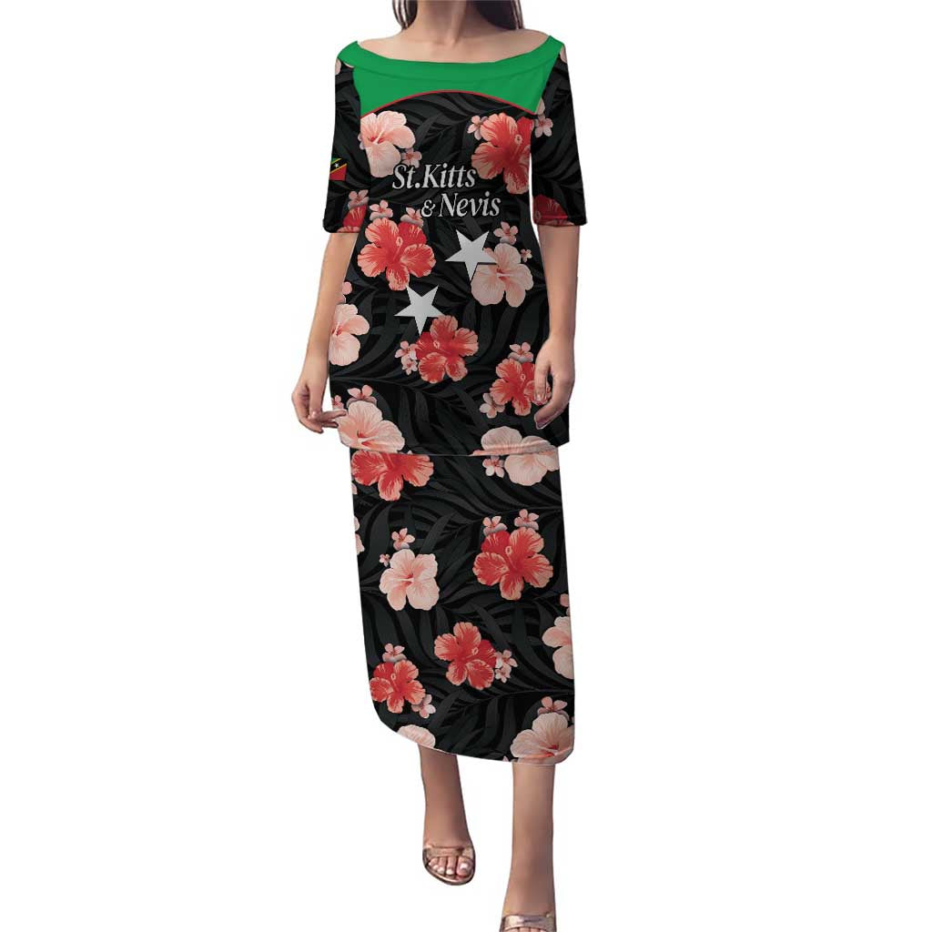 Custom Saint Kitts and Nevis Cricket Puletasi 2025 Go Patriots Tropical Style - Wonder Print Shop