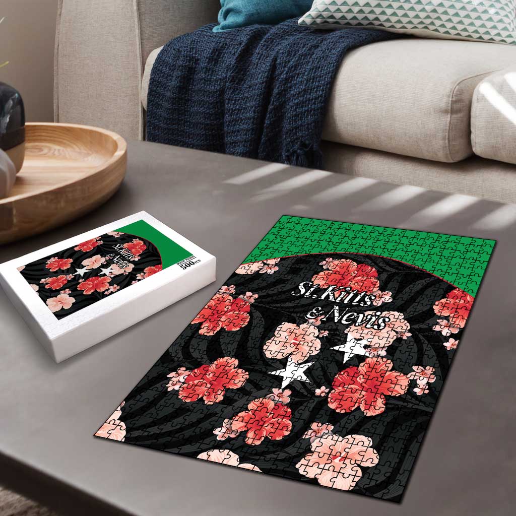 Saint Kitts and Nevis Cricket Puzzle 2025 Go Patriots Tropical Style - Wonder Print Shop