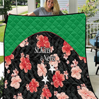 Saint Kitts and Nevis Cricket Quilt 2025 Go Patriots Tropical Style - Wonder Print Shop