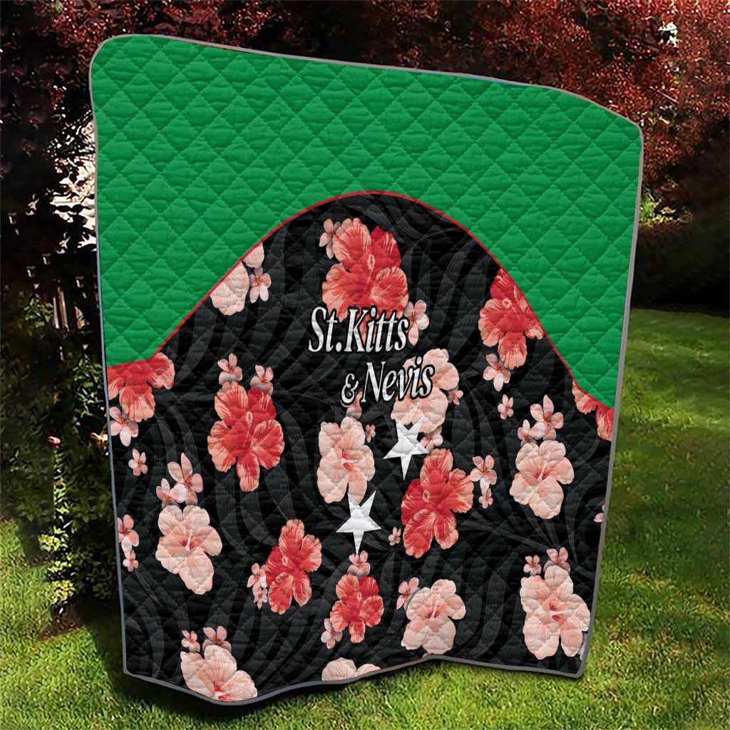 Saint Kitts and Nevis Cricket Quilt 2025 Go Patriots Tropical Style - Wonder Print Shop