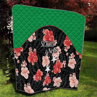 Saint Kitts and Nevis Cricket Quilt 2025 Go Patriots Tropical Style - Wonder Print Shop