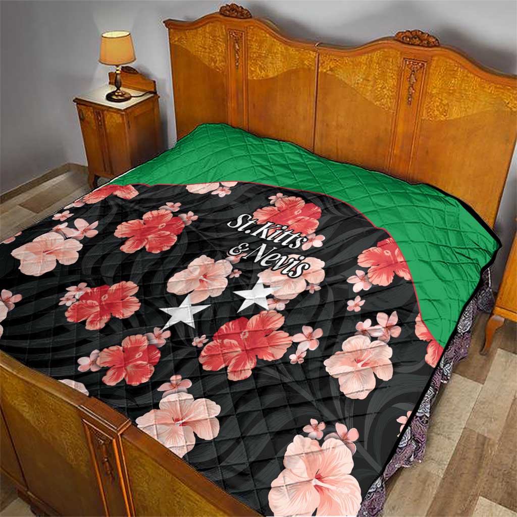 Saint Kitts and Nevis Cricket Quilt 2025 Go Patriots Tropical Style - Wonder Print Shop