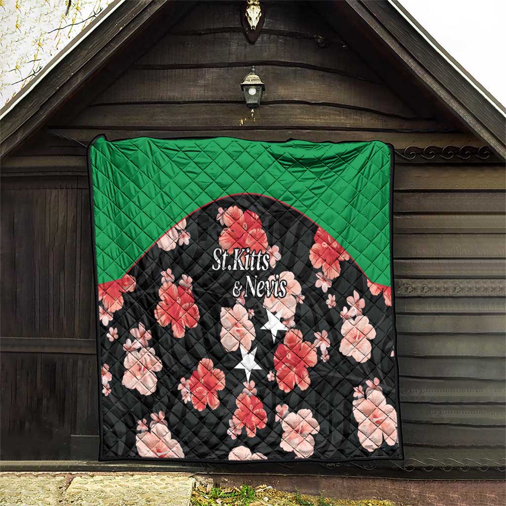 Saint Kitts and Nevis Cricket Quilt 2025 Go Patriots Tropical Style - Wonder Print Shop