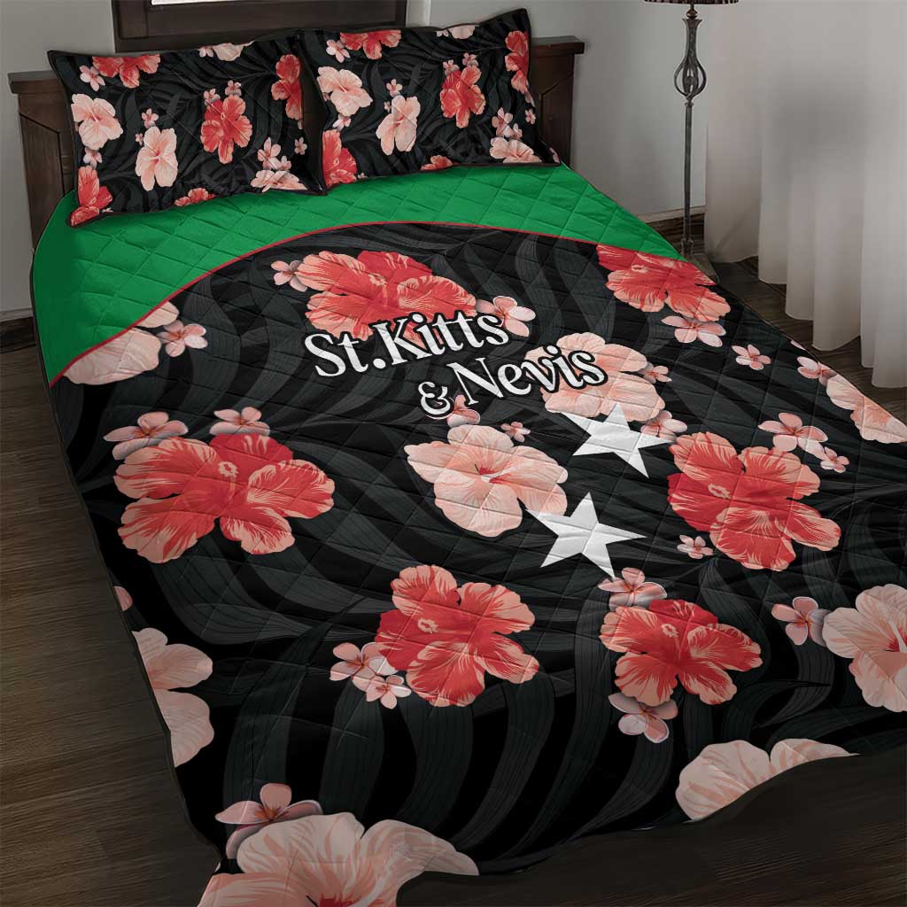 Saint Kitts and Nevis Cricket Quilt Bed Set 2025 Go Patriots Tropical Style - Wonder Print Shop
