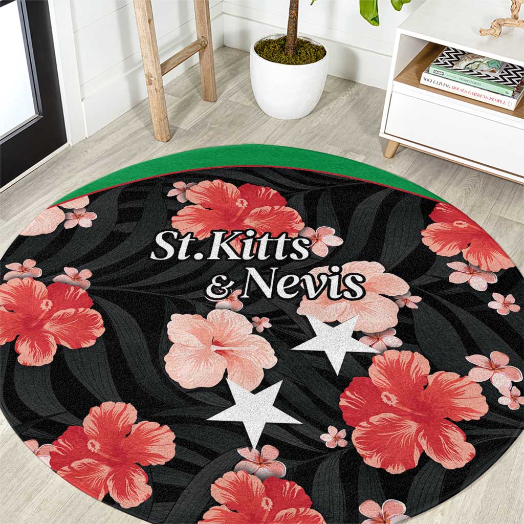 Saint Kitts and Nevis Cricket Round Carpet 2025 Go Patriots Tropical Style - Wonder Print Shop