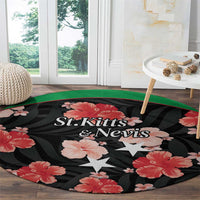 Saint Kitts and Nevis Cricket Round Carpet 2025 Go Patriots Tropical Style - Wonder Print Shop