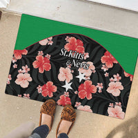 Saint Kitts and Nevis Cricket Rubber Doormat 2025 Go Patriots Tropical Style - Wonder Print Shop