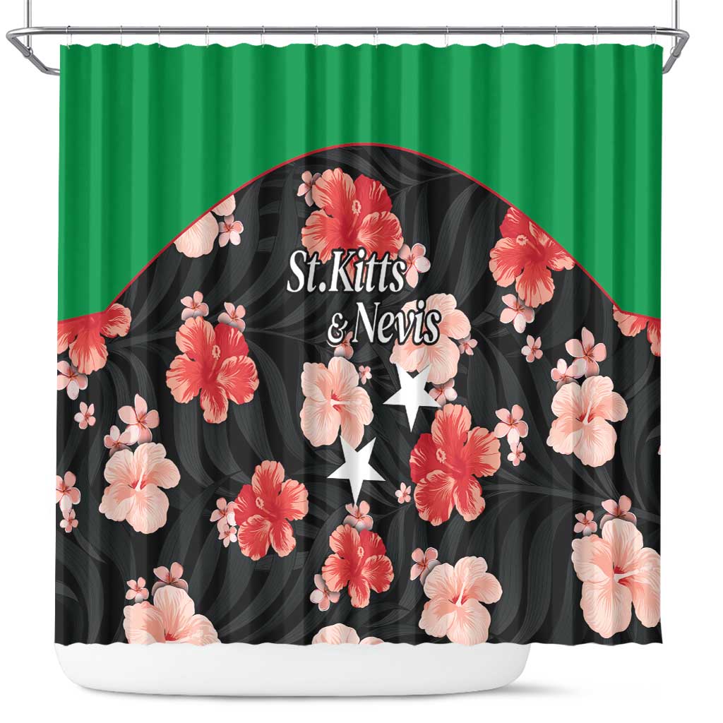 Saint Kitts and Nevis Cricket Shower Curtain 2025 Go Patriots Tropical Style - Wonder Print Shop