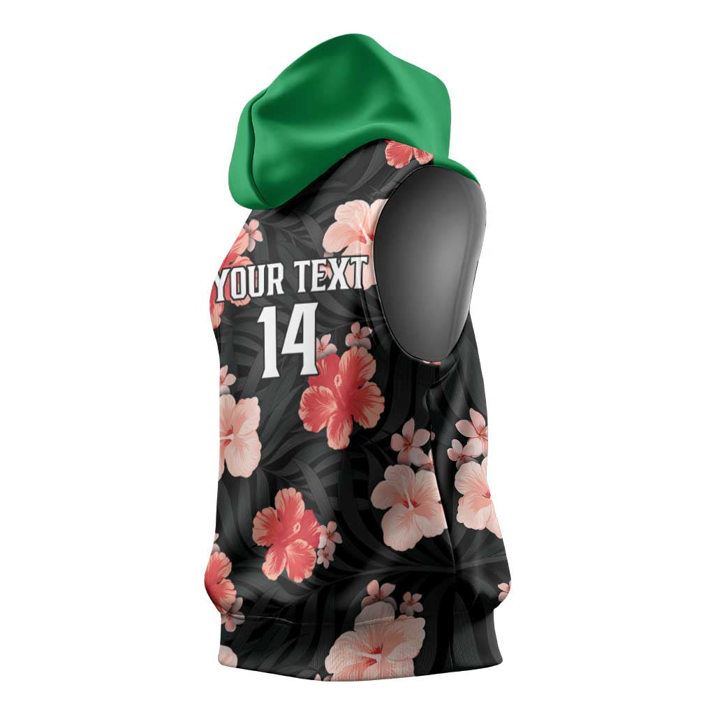 Custom Saint Kitts and Nevis Cricket Sleeveless Hoodie 2025 Go Patriots Tropical Style - Wonder Print Shop