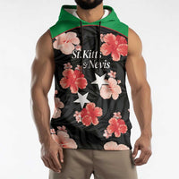 Custom Saint Kitts and Nevis Cricket Sleeveless Hoodie 2025 Go Patriots Tropical Style - Wonder Print Shop