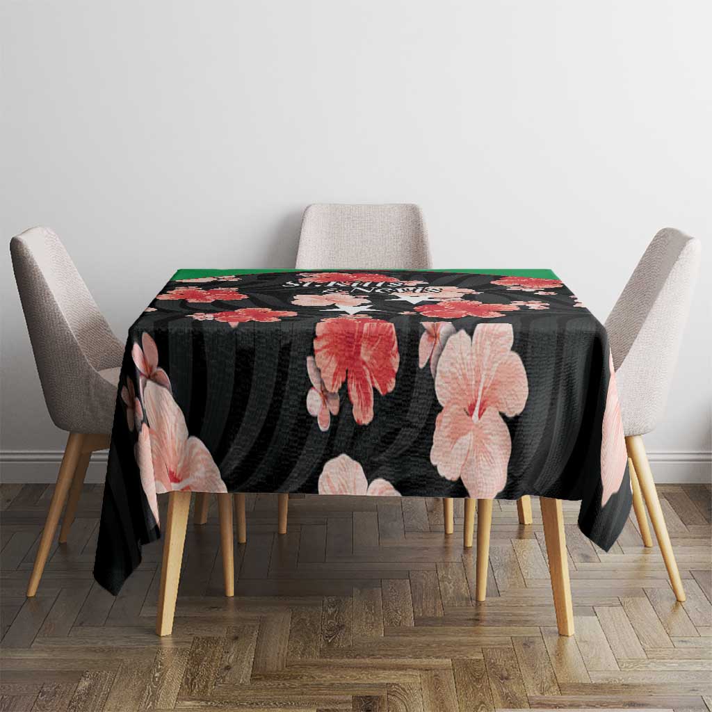 Saint Kitts and Nevis Cricket Tablecloth 2025 Go Patriots Tropical Style - Wonder Print Shop