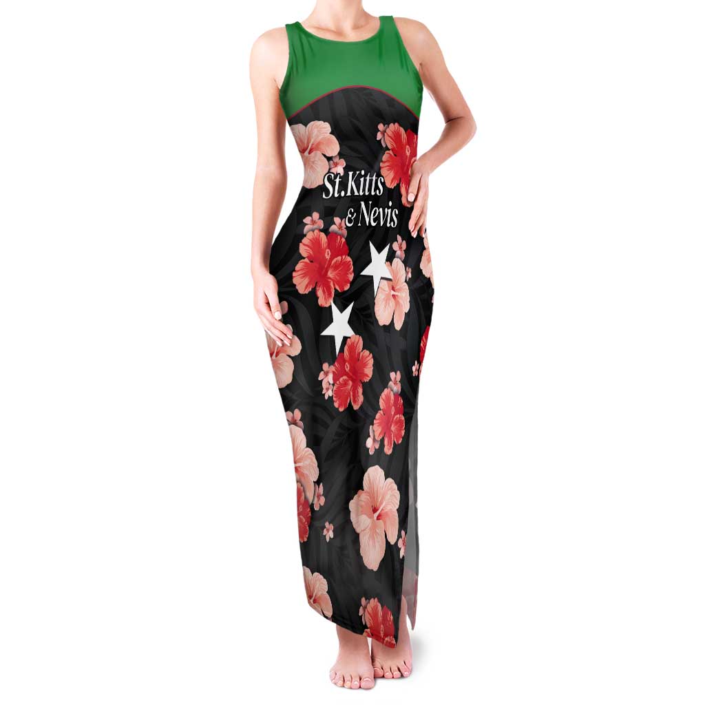 Custom Saint Kitts and Nevis Cricket Tank Maxi Dress 2025 Go Patriots Tropical Style - Wonder Print Shop