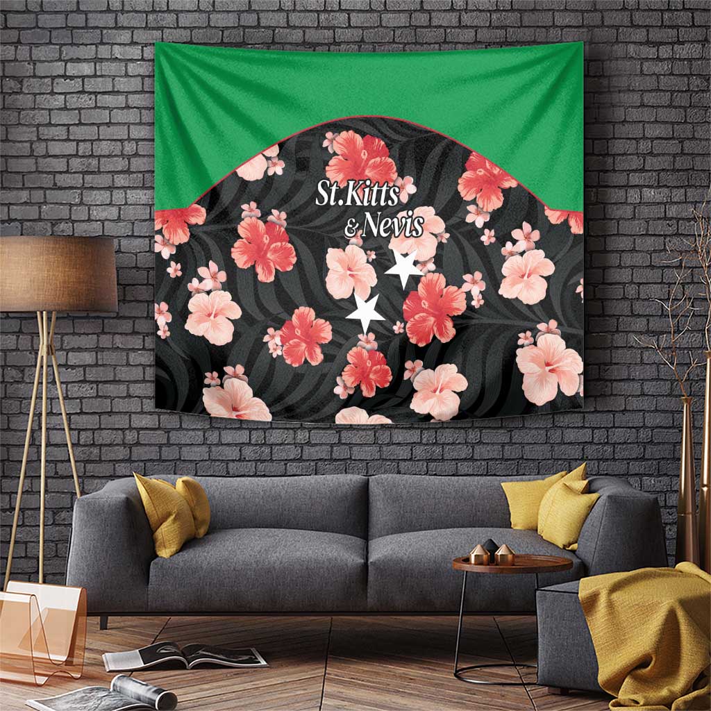 Saint Kitts and Nevis Cricket Tapestry 2025 Go Patriots Tropical Style - Wonder Print Shop