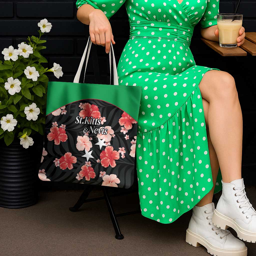 Saint Kitts and Nevis Cricket Tote Bag 2025 Go Patriots Tropical Style - Wonder Print Shop