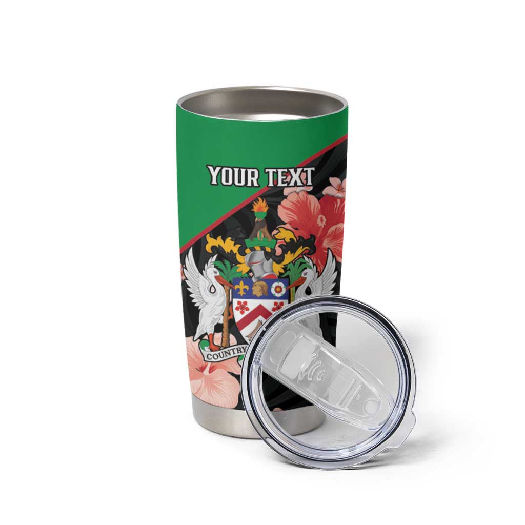 Custom Saint Kitts and Nevis Cricket Tumbler Cup 2025 Go Patriots Tropical Style - Wonder Print Shop