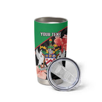 Custom Saint Kitts and Nevis Cricket Tumbler Cup 2025 Go Patriots Tropical Style - Wonder Print Shop