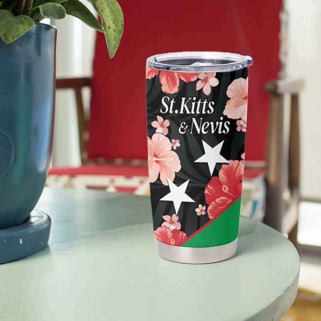 Custom Saint Kitts and Nevis Cricket Tumbler Cup 2025 Go Patriots Tropical Style - Wonder Print Shop