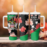 Custom Saint Kitts and Nevis Cricket Tumbler With Handle 2025 Go Patriots Tropical Style - Wonder Print Shop