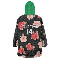 Custom Saint Kitts and Nevis Cricket Wearable Blanket Hoodie 2025 Go Patriots Tropical Style - Wonder Print Shop