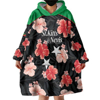 Custom Saint Kitts and Nevis Cricket Wearable Blanket Hoodie 2025 Go Patriots Tropical Style - Wonder Print Shop