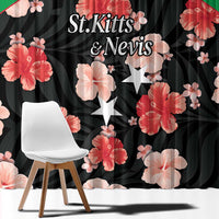 Saint Kitts and Nevis Cricket Window Curtain 2025 Go Patriots Tropical Style - Wonder Print Shop