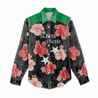 Custom Saint Kitts and Nevis Cricket Women Casual Shirt 2025 Go Patriots Tropical Style - Wonder Print Shop