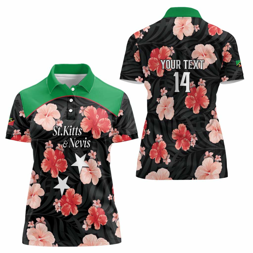 Custom Saint Kitts and Nevis Cricket Women Polo Shirt 2025 Go Patriots Tropical Style - Wonder Print Shop