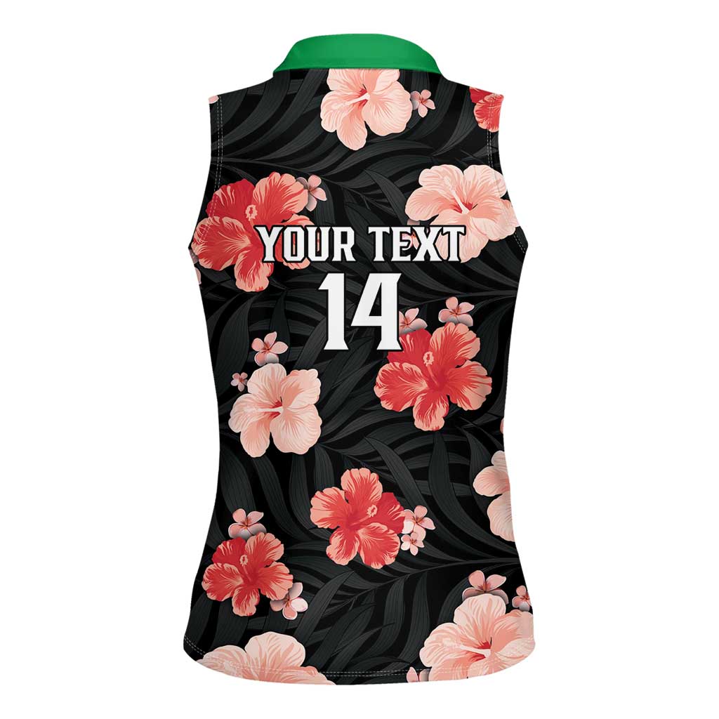 Custom Saint Kitts and Nevis Cricket Women Sleeveless Polo Shirt 2025 Go Patriots Tropical Style - Wonder Print Shop