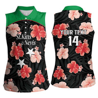Custom Saint Kitts and Nevis Cricket Women Sleeveless Polo Shirt 2025 Go Patriots Tropical Style - Wonder Print Shop