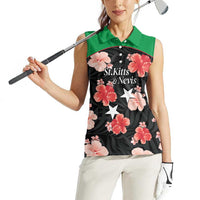 Custom Saint Kitts and Nevis Cricket Women Sleeveless Polo Shirt 2025 Go Patriots Tropical Style - Wonder Print Shop