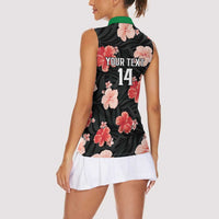 Custom Saint Kitts and Nevis Cricket Women Sleeveless Polo Shirt 2025 Go Patriots Tropical Style - Wonder Print Shop