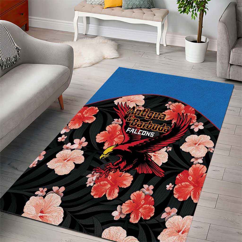 Antigua and Barbuda Cricket Area Rug 2025 Go Falcons Tropical Style - Wonder Print Shop