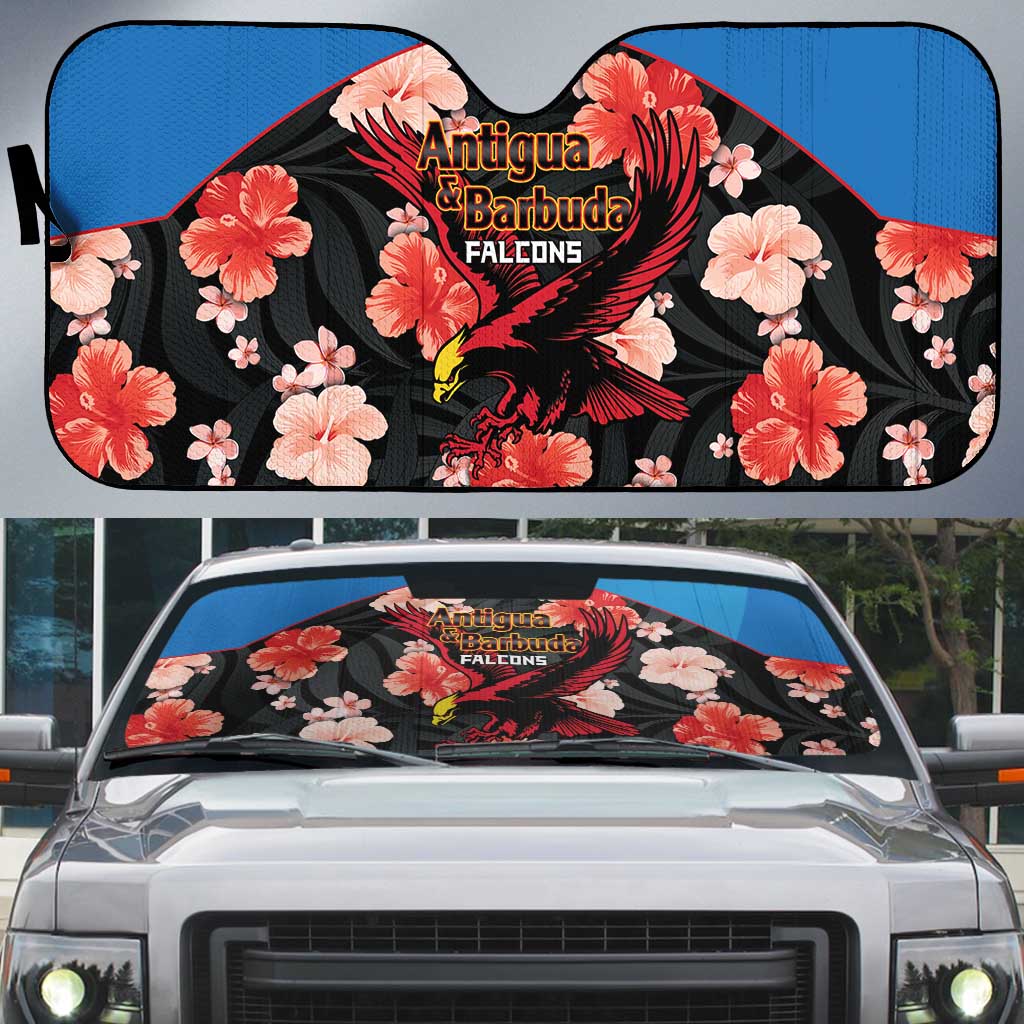 Antigua and Barbuda Cricket Auto Sun Shade 2025 Go Falcons Tropical Style - Wonder Print Shop