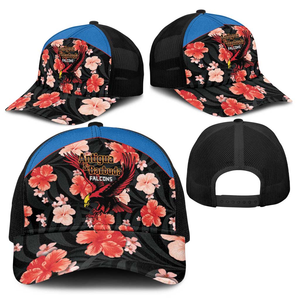 Antigua and Barbuda Cricket Baseball Net Cap 2025 Go Falcons Tropical Style - Wonder Print Shop