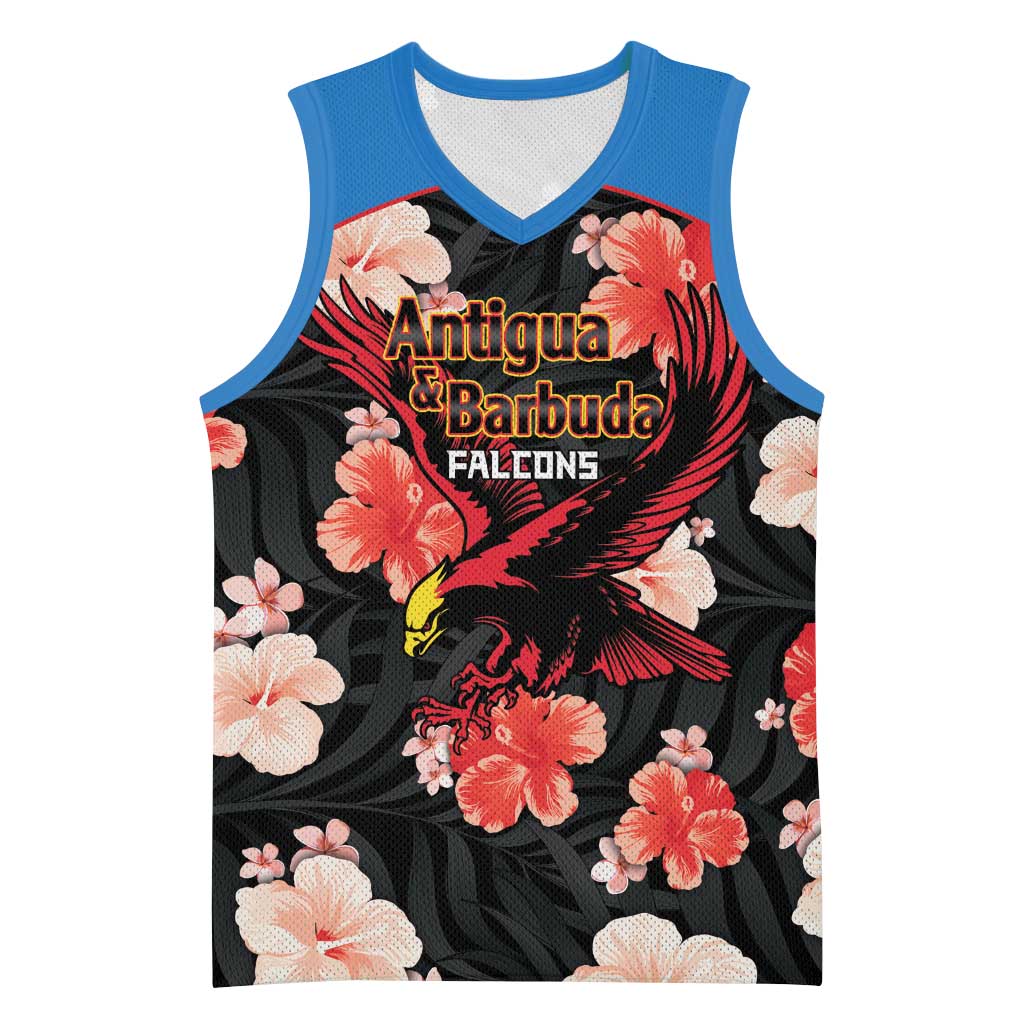 Custom Antigua and Barbuda Cricket Basketball Jersey 2025 Go Falcons Tropical Style - Wonder Print Shop