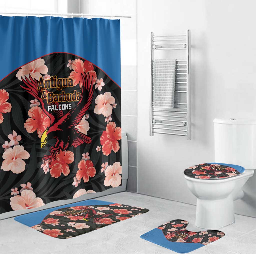 Antigua and Barbuda Cricket Bathroom Set 2025 Go Falcons Tropical Style - Wonder Print Shop