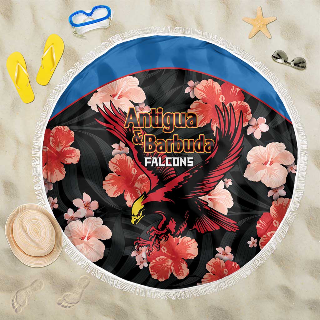 Antigua and Barbuda Cricket Beach Blanket 2025 Go Falcons Tropical Style - Wonder Print Shop