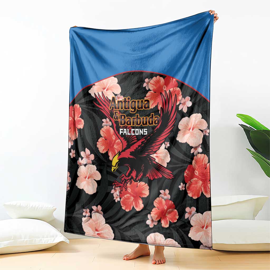 Antigua and Barbuda Cricket Blanket 2025 Go Falcons Tropical Style - Wonder Print Shop