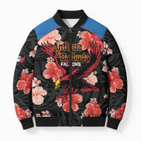 Custom Antigua and Barbuda Cricket Bomber Puffer Jacket 2025 Go Falcons Tropical Style - Wonder Print Shop