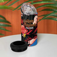 Custom Antigua and Barbuda Cricket 4 in 1 Can Cooler Tumbler 2025 Go Falcons Tropical Style - Wonder Print Shop
