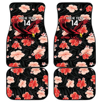 Antigua and Barbuda Cricket Car Mats 2025 Go Falcons Tropical Style - Wonder Print Shop