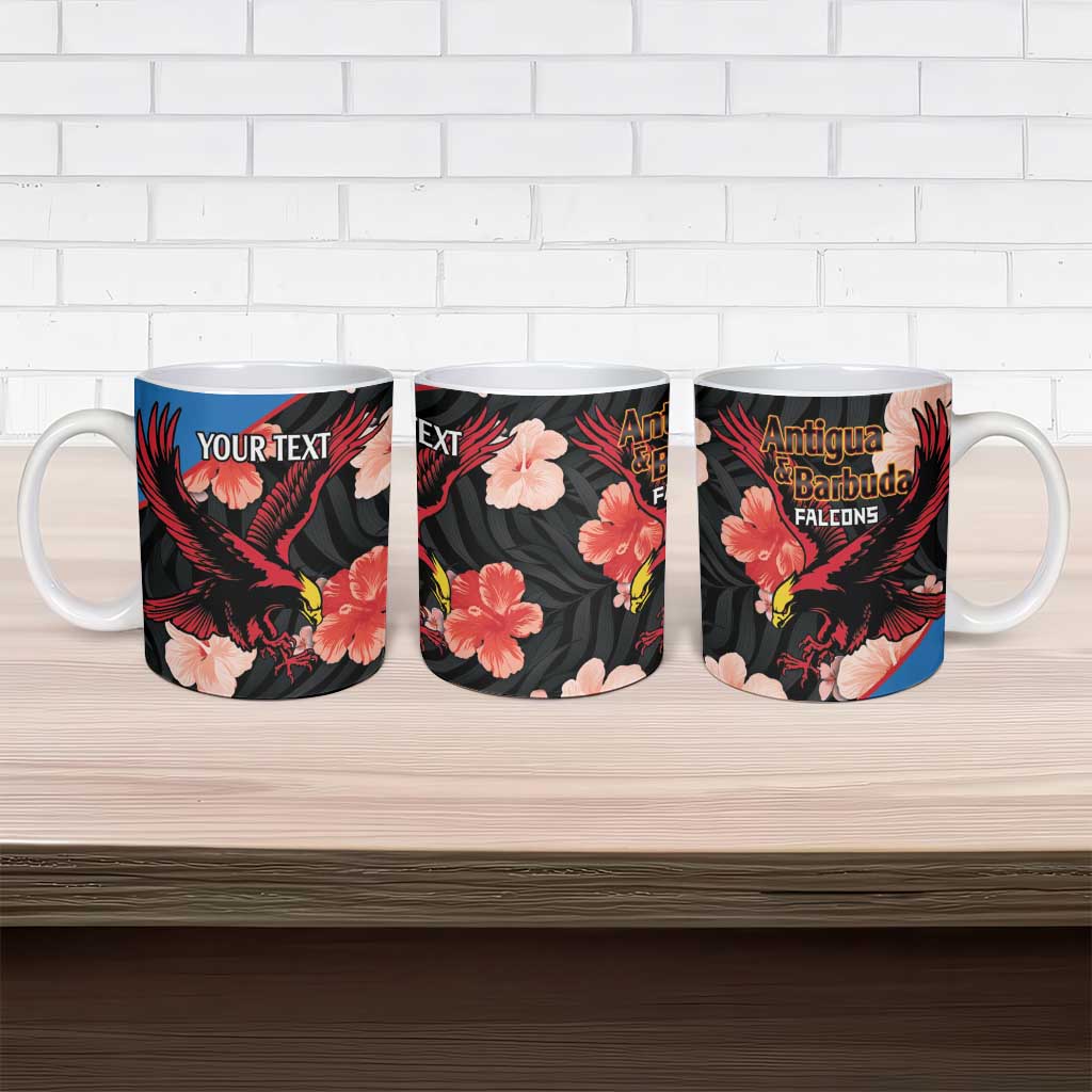 Custom Antigua and Barbuda Cricket Ceramic Mug 2025 Go Falcons Tropical Style - Wonder Print Shop
