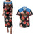 Custom Antigua and Barbuda Cricket Couples Matching Puletasi and Hawaiian Shirt 2025 Go Falcons Tropical Style - Wonder Print Shop