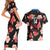 Custom Antigua and Barbuda Cricket Couples Matching Short Sleeve Bodycon Dress and Hawaiian Shirt 2025 Go Falcons Tropical Style - Wonder Print Shop