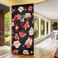 Antigua and Barbuda Cricket Door Cover 2025 Go Falcons Tropical Style - Wonder Print Shop