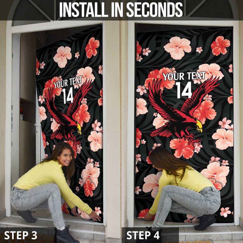 Antigua and Barbuda Cricket Door Cover 2025 Go Falcons Tropical Style - Wonder Print Shop