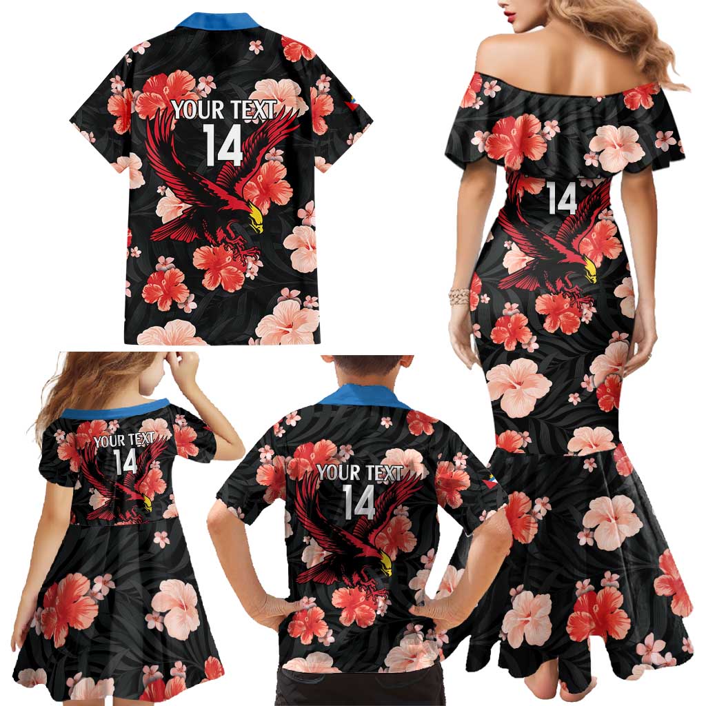 Custom Antigua and Barbuda Cricket Family Matching Mermaid Dress and Hawaiian Shirt 2025 Go Falcons Tropical Style - Wonder Print Shop